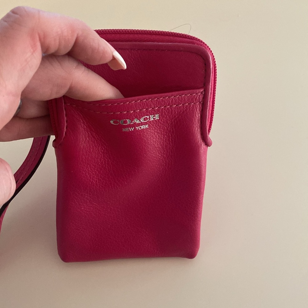 Coach Hot Pink Wallet Wristlet - Picture 2 of 6